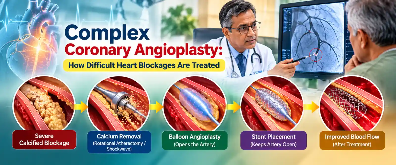 Complex Coronary Angioplasty: How Difficult Heart Blockages Are Treated